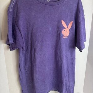 PLAYBOY Violet Tee with Coral Logo
